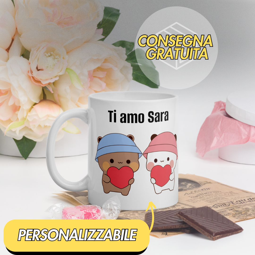 Tazza B&D - Un Cuore per Due | Personalizzabile