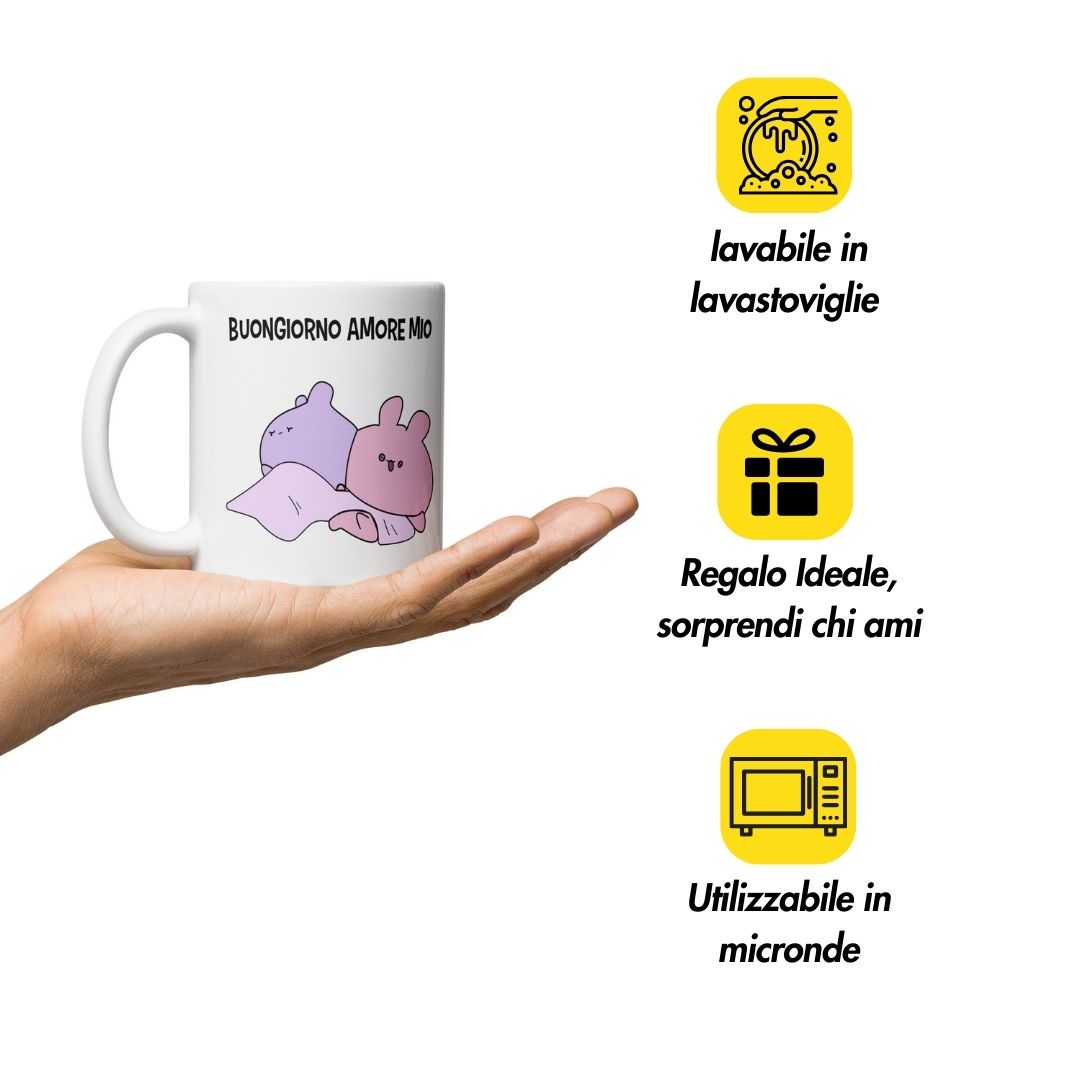 Tazza Mi & Mo "Buongiorno Amore Mio"