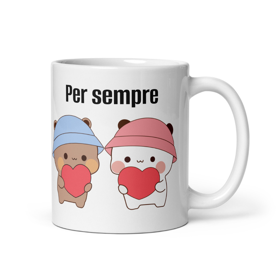 Tazza Bubu & Dudu “Un Cuore per Due” Personalizzabile