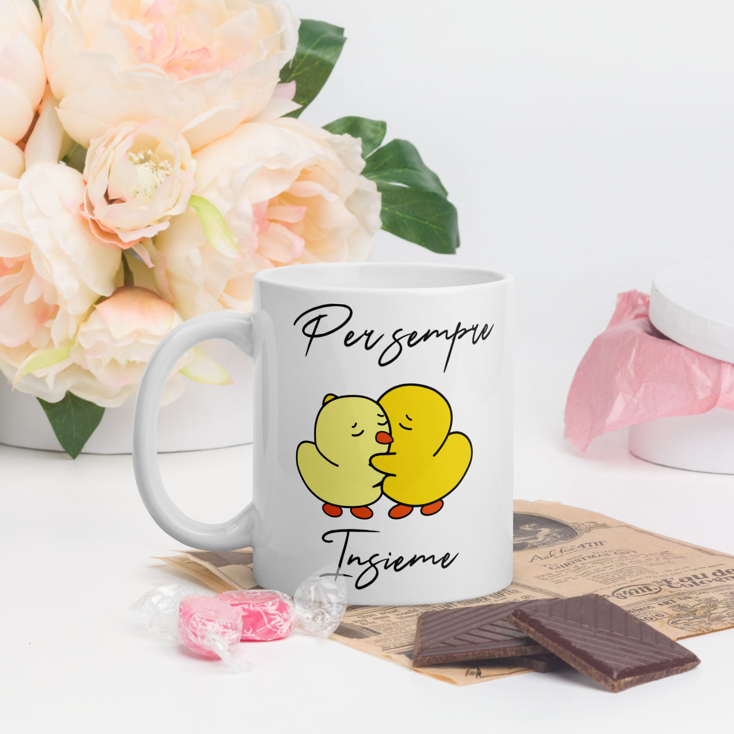 Tazza Per Sempre Insieme – Regalo romantico per coppie-lato sfondo
